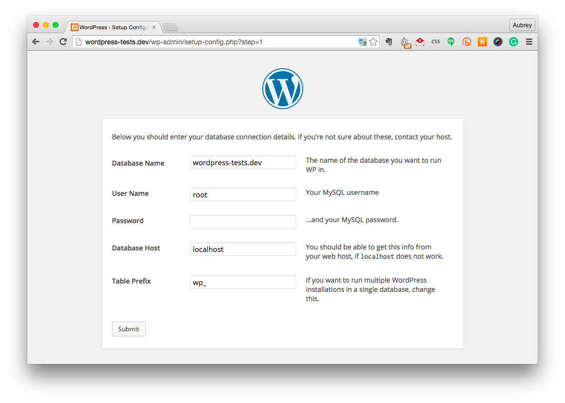 Installing WordPress Locally