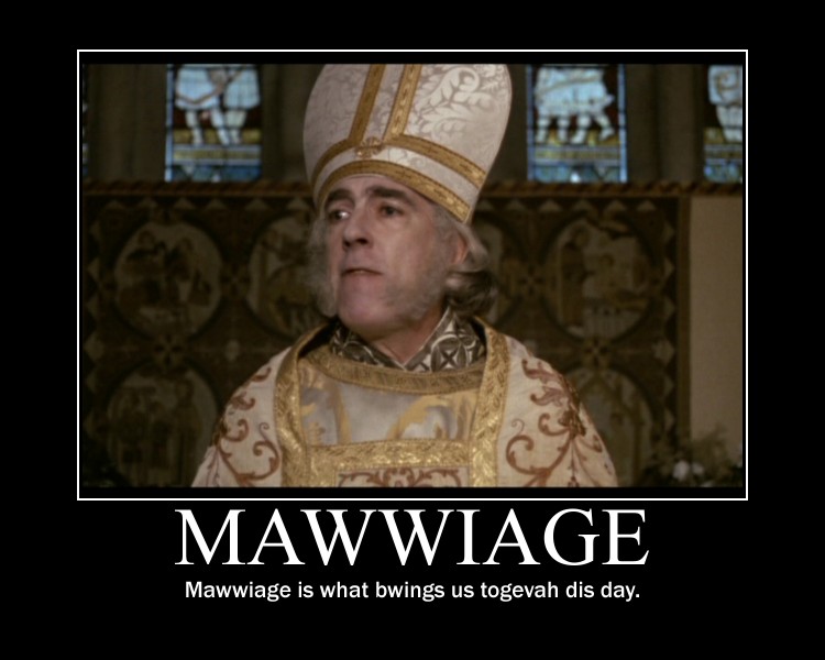 Picture of the priest in The Princess Bride.