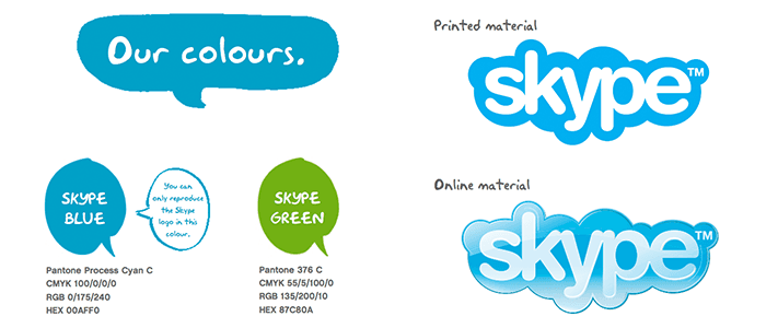 Skype Style Guide excerpt