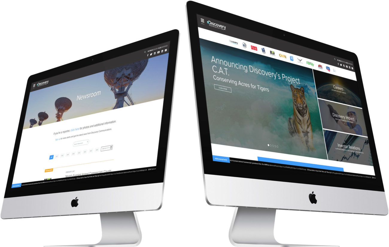 Discovery Communications, Website Design, Custom Design, Development, WordPress
