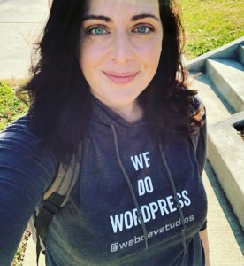 Photograph of Jodie Riccelli, the Director of Business Development for the WordPress website design and development agency WebDevStudios.