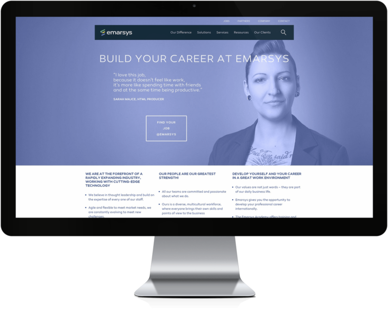 Emarsys, Careers, WordPress, Custom Design, Development