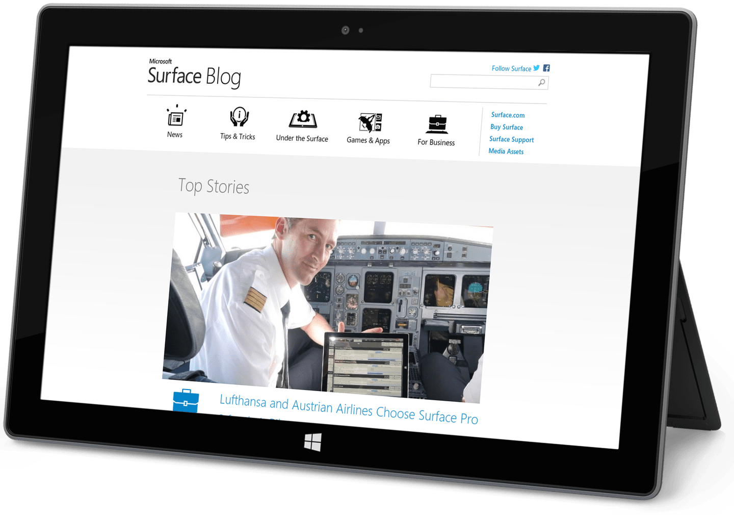 Microsoft Surface, Blog, WordPress, Design, DEvelopment, WebDevStudios