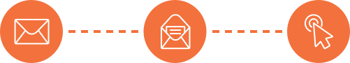 Email Signup Steps Icons