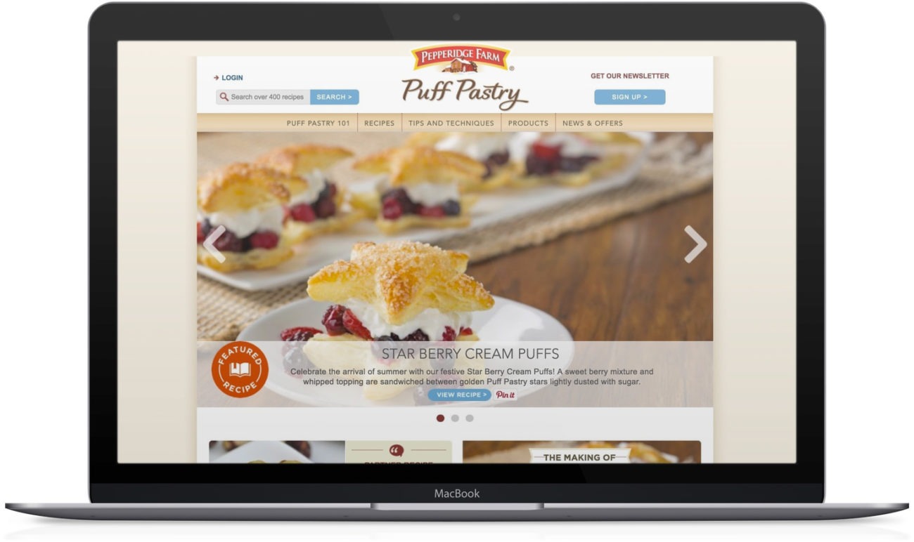 WordPress, Theme Design, Puff Pastry