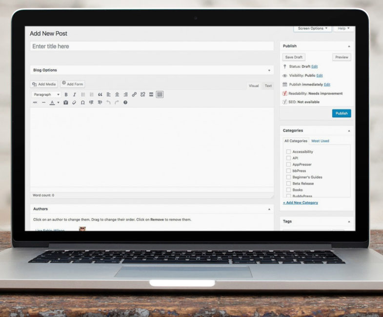 WordPress, Small Business, Easy to use