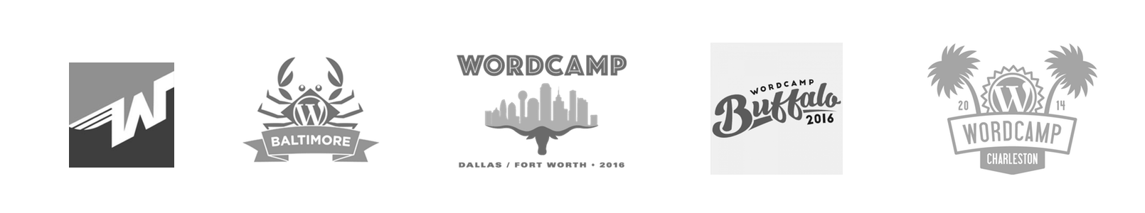 Different WordCamp Logos