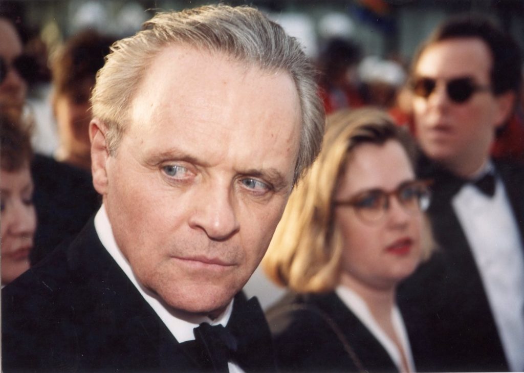 A photgraph of actor, Anthony Hopkins, taken by Director of Client Services, Jim Byrom, at the 1992 Academy Awards ceremony.