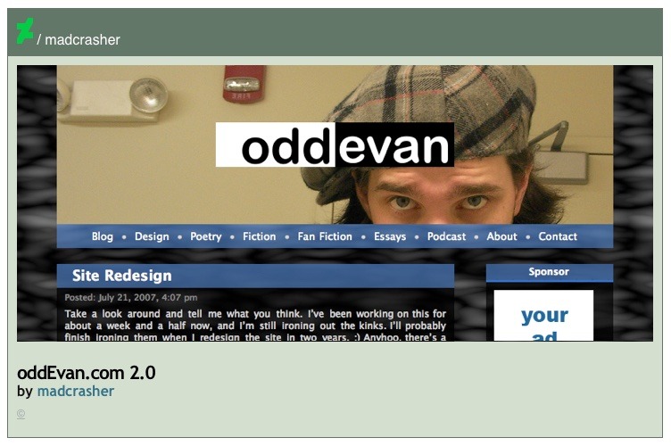 Screenshot of a deviant art post embedded into a WordPress post.