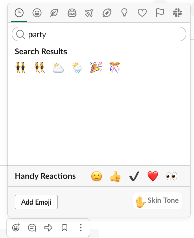 slack reactions slack reactions