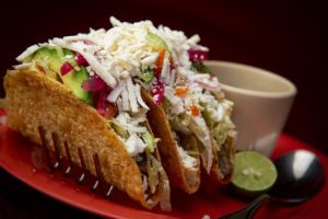 A photograph of delicious-looking tacos!