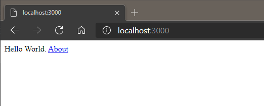 This is a screen grab of the Local Host 3000 window.