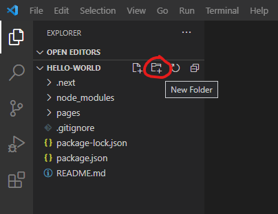 vs code new folder icon