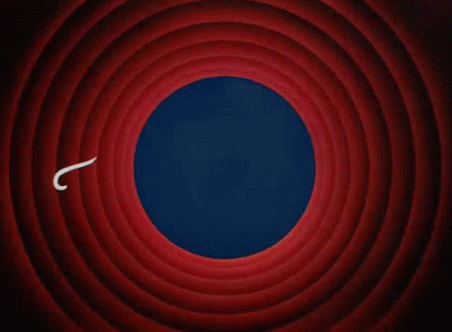 This is an animated GIF from Looney Tunes that says, "That's all folks!"