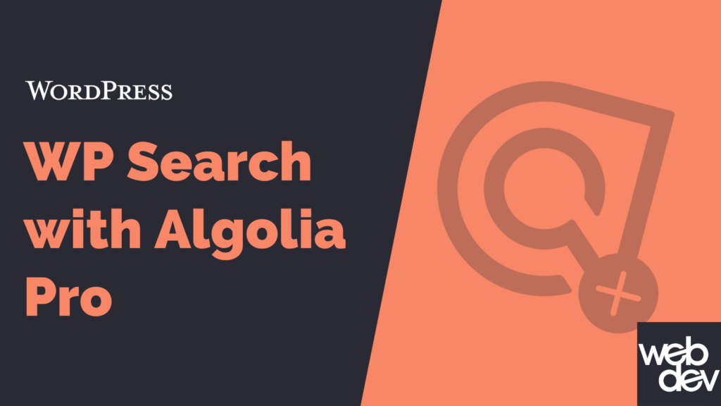 This is the banner for WP Search with Algolia Pro 1.3.0.