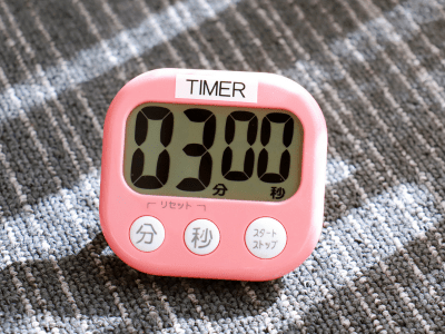This is a pink timer.
