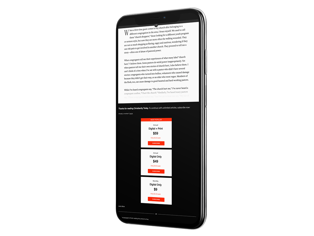 Mobile payments on Christianity Today by WebDevStudios